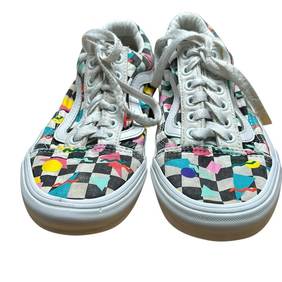 Vans Old Skool sneakers - multi-colored checkerboard pattern - Men’s size 4.5 - Picture 4 of 7
